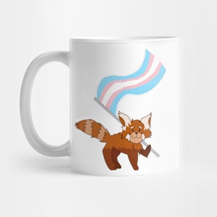 Red Panda Trans Pride Mug